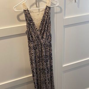 Gilli Maxi Dress Blue / Cream